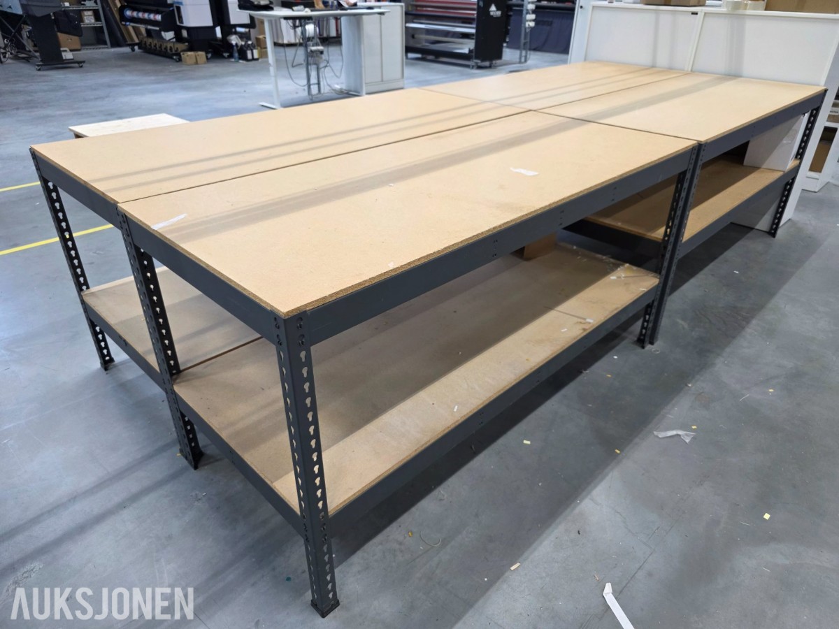 4 stk arbeidsbord 184x77cm