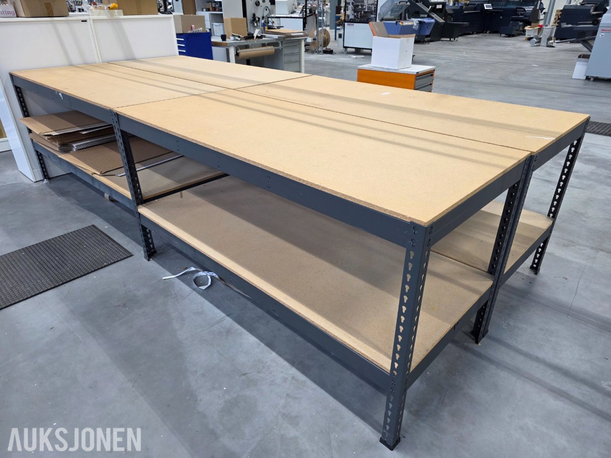 4 stk arbeidsbord 184x77cm