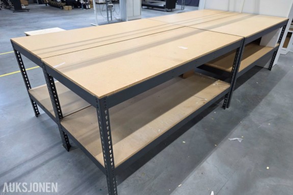 4 stk arbeidsbord 184x77cm