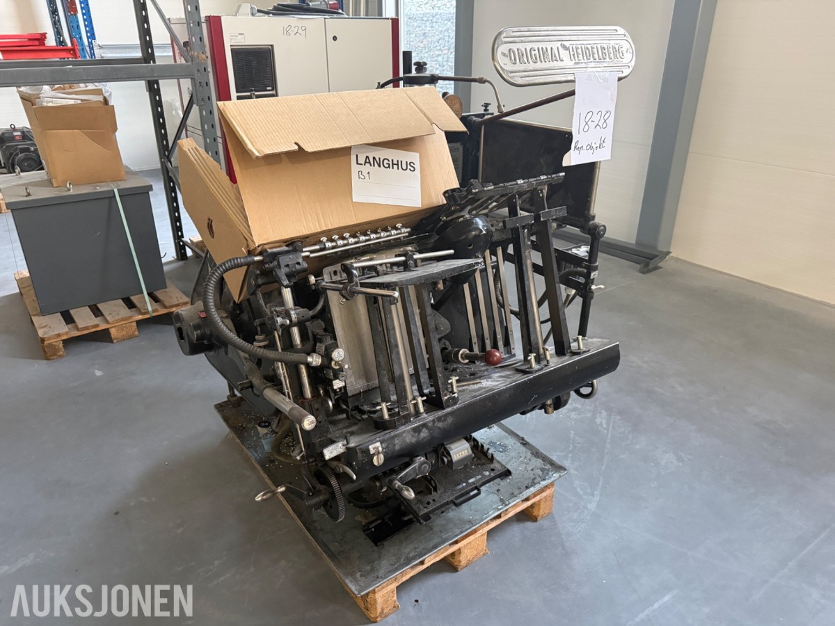 Heidelberg Tiegel Vingepresse REP OBJEKT