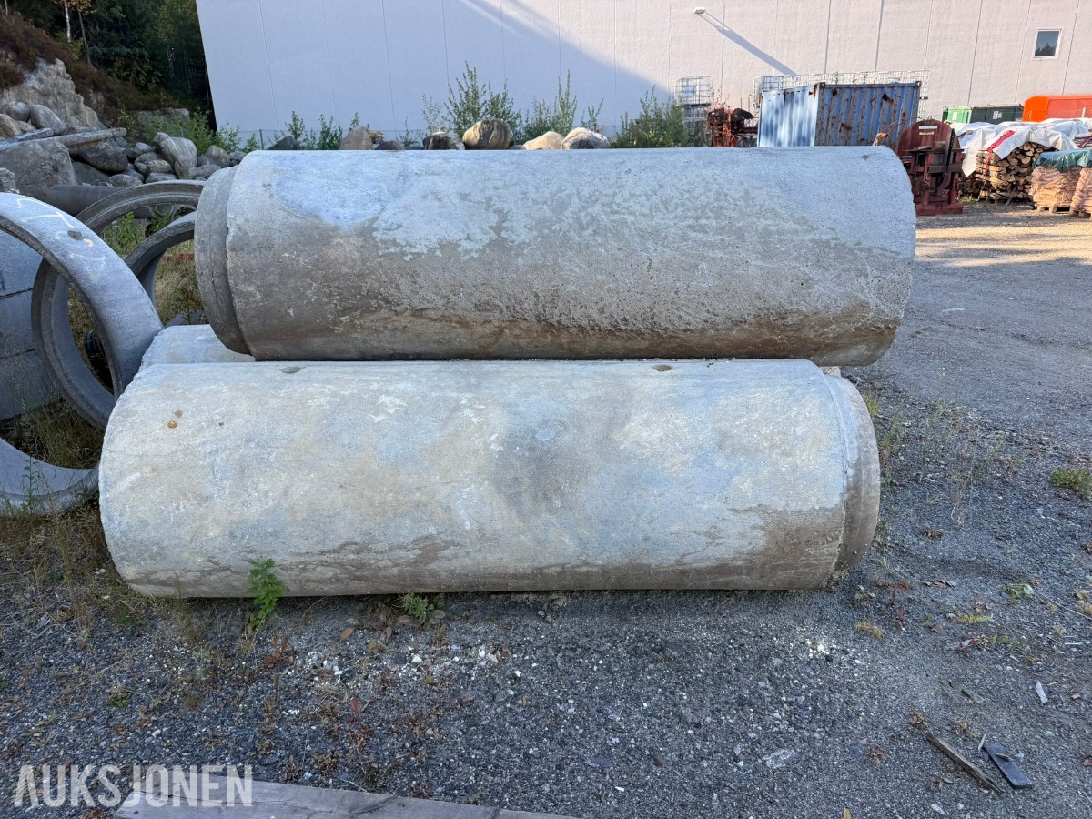 3 stk. betongrør Ø500 mm – 2,25 m lengde – overvann / drenering