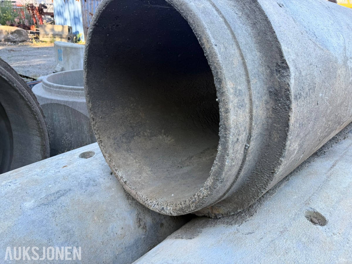 3 stk. betongrør Ø500 mm – 2,25 m lengde – overvann / drenering