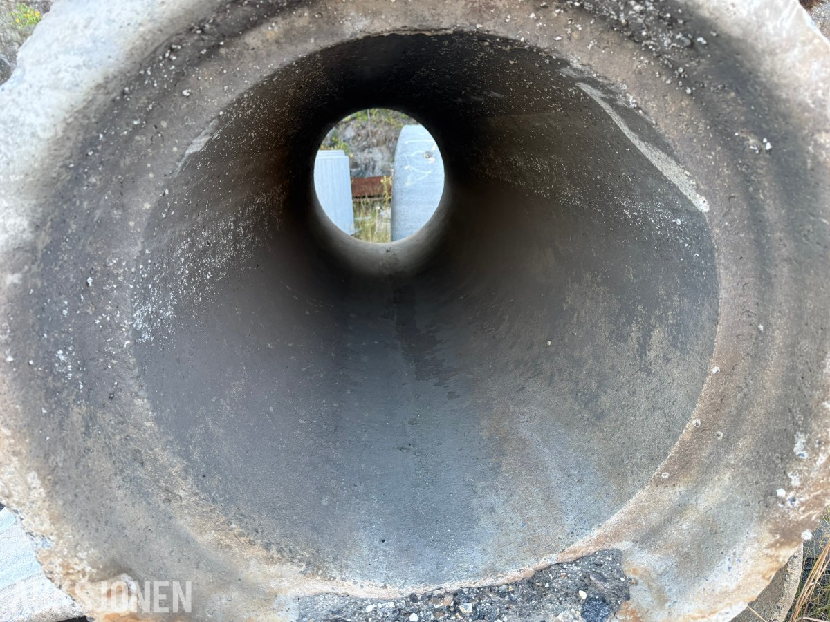 3 stk. betongrør Ø500 mm – 2,25 m lengde – overvann / drenering