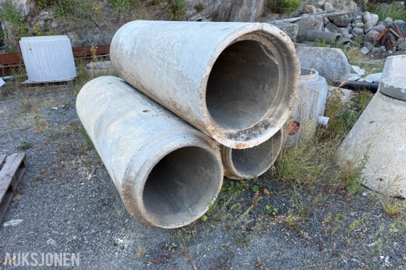 3 stk. betongrør Ø500 mm – 2,25 m lengde – overvann / drenering