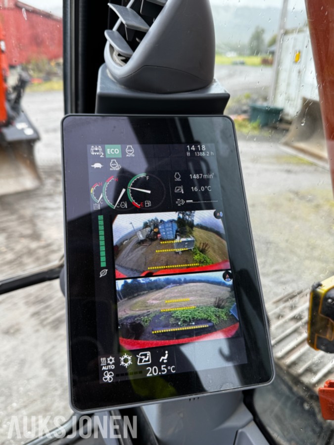 2023 Hitachi ZX135US-7 Gravemaskin - Gått 1388 timer - 3 skuffer - Rototilt - Sentralsmøring - Webasto - Sertifisert - Serviceavtale