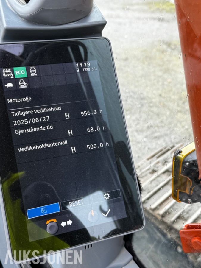 2023 Hitachi ZX135US-7 Gravemaskin - Gått 1388 timer - 3 skuffer - Rototilt - Sentralsmøring - Webasto - Sertifisert - Serviceavtale