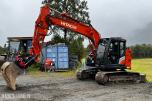 2023 Hitachi ZX135US-7 Gravemaskin - Gått 1388 timer - 3 skuffer - Rototilt - Sentralsmøring - Webasto - Sertifisert - Serviceavtale