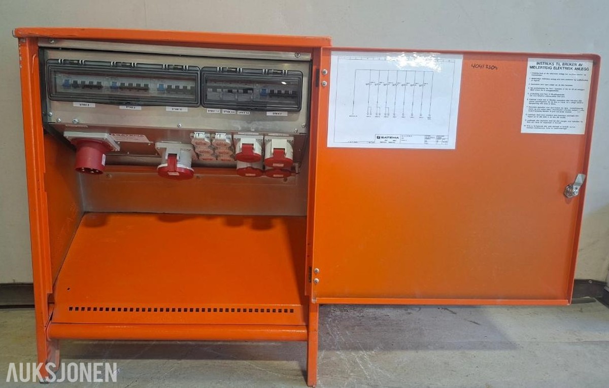 Byggestrømskap Satema 63A TN-S 400/230V