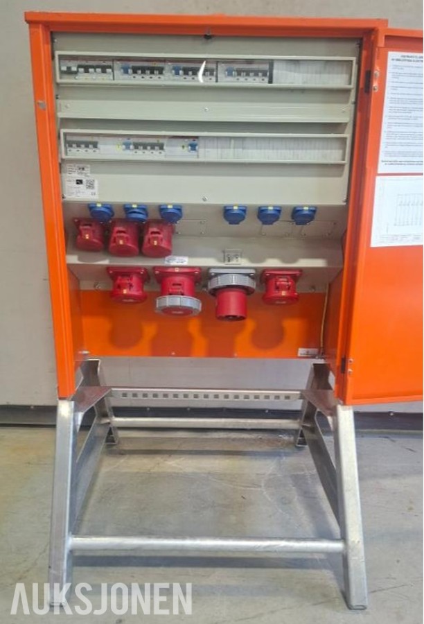 Byggestrømskap Holte Industri US125A 400V TN-S
