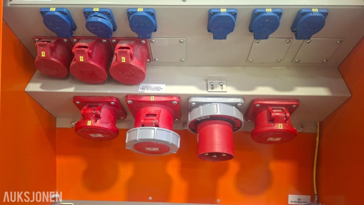 Byggestrømskap Holte Industri US125A 400V TN-S
