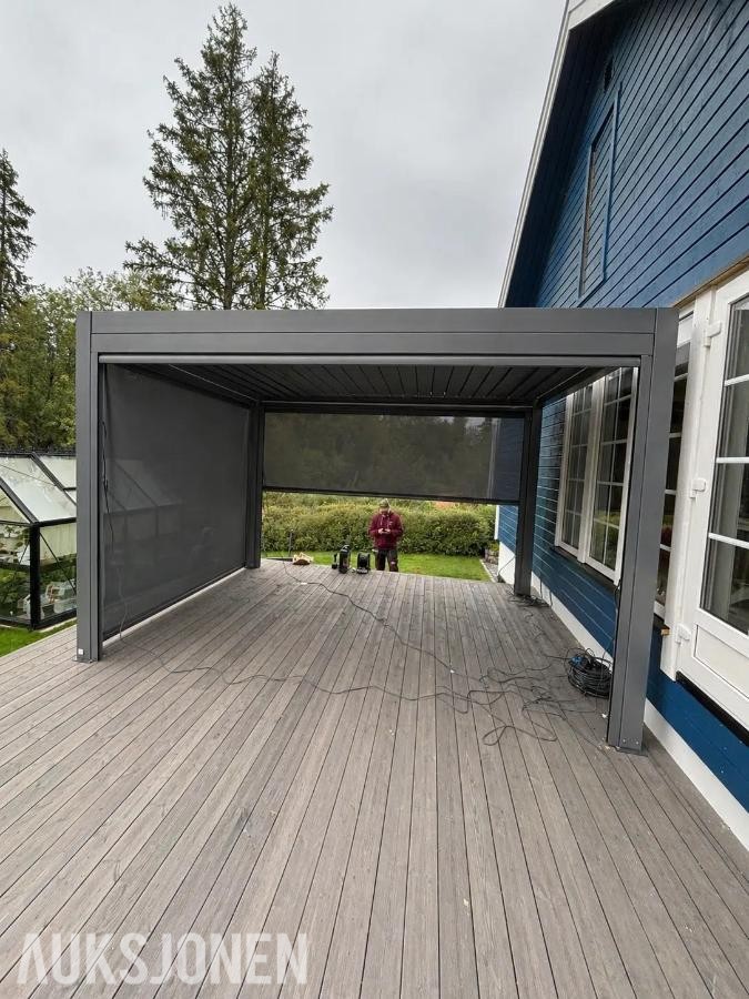 2026 De luxe manuell lamell 4x3m - Antrasitt De luxe