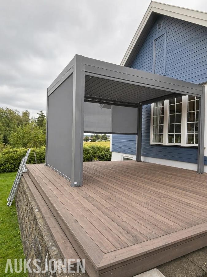 2026 De luxe manuell lamell 4x3m - Antrasitt De luxe