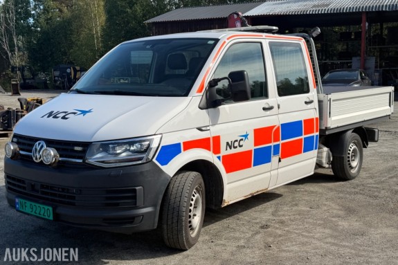 2018 Volkswagen Transporter 4Motion 150 hk automat dobbelkabin webasto kran EU 2028!