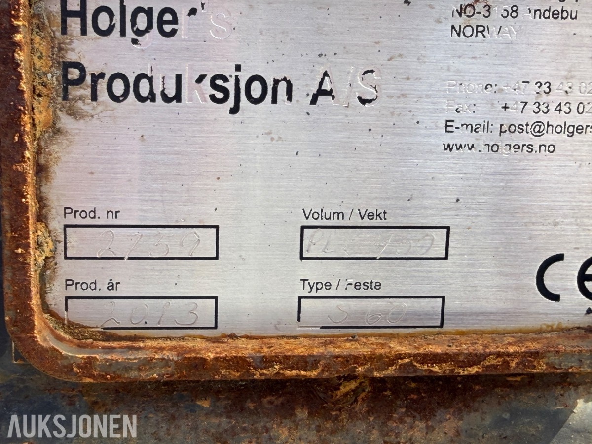 2013 Simex fres med hydraulisk feiekost - S60 feste