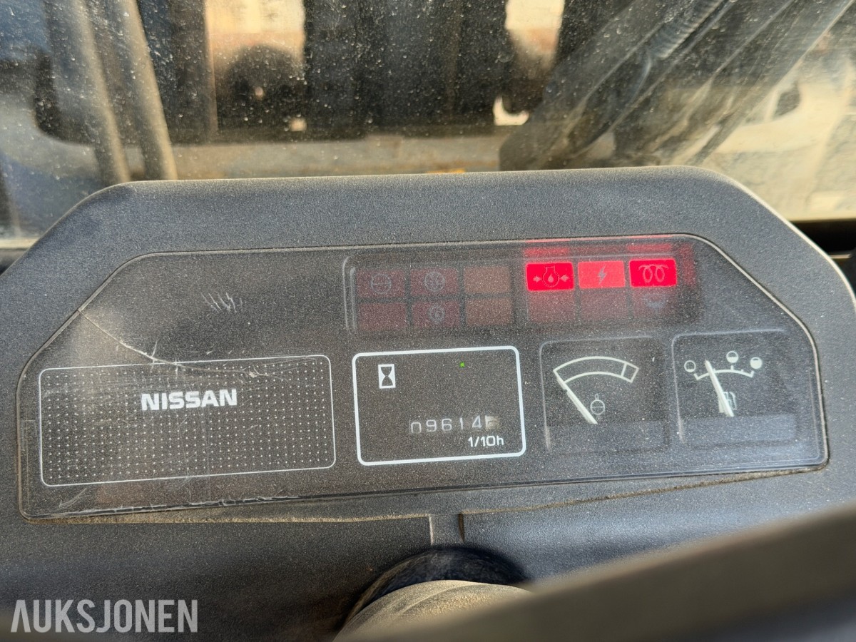 Nissan gaffeltruck - lange pallegafler - sertifisert til 2027