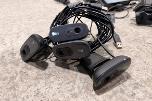 9 stk. skjermer med Lenovo USB-C dokkingstasjoner og tilbehør