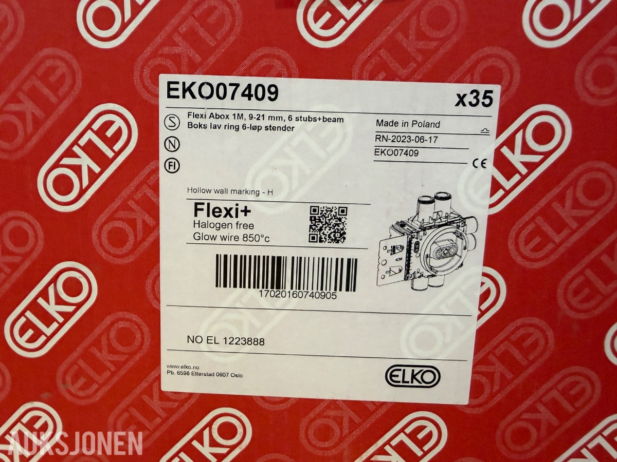 264 Stykk ELKO Flexi+ Abox 1M – Veggbok