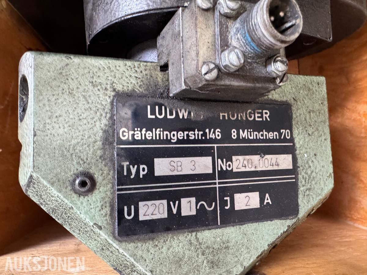 Ludwig Hunger VKM 2,3 ventilslipemaskin med tilbehør