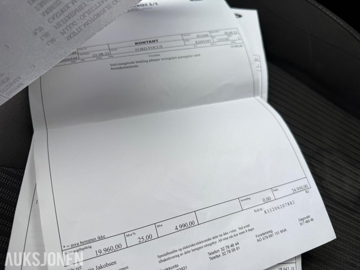 2013 Ford Focus 1.0 125 HK HENGERFESTE SOMMER VINTER
