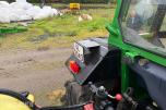 Deutz Fahr D7007 CH Traktor, frontlaster, rundballespyd, 2x skuffer