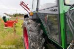 Deutz Fahr D7007 CH Traktor, frontlaster, rundballespyd, 2x skuffer