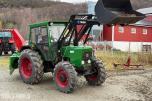 Deutz Fahr D7007 CH Traktor, snøfres, rundballespyd, 2x skuffer, plog/pløyer