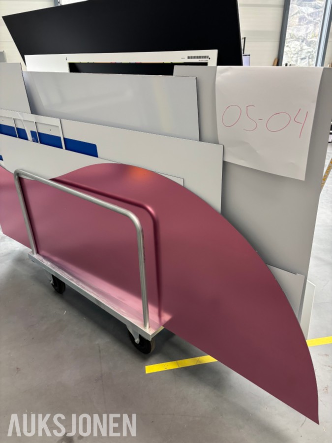 Diverse plater til storformat Grafisk selges samlet m/4stk traller