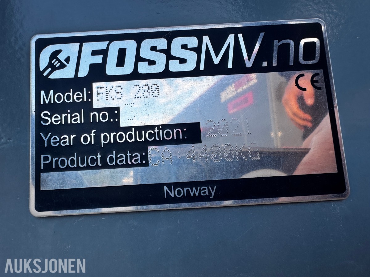 2021 SME Veihøvel/skrape/slodd. FKS 280
