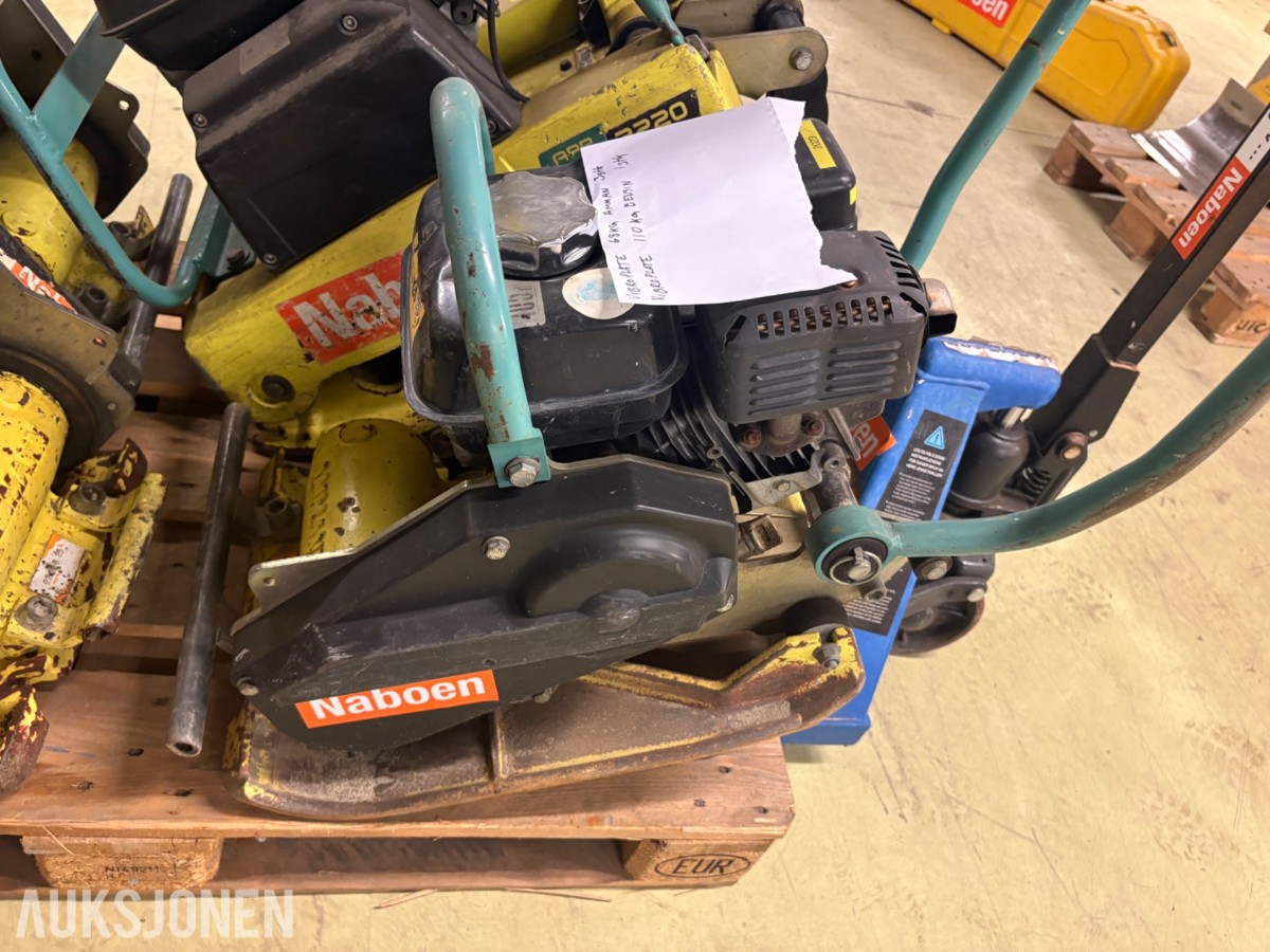 4 stk. platevibratorer, Ammann APF/APR, reparasjonsobjekter