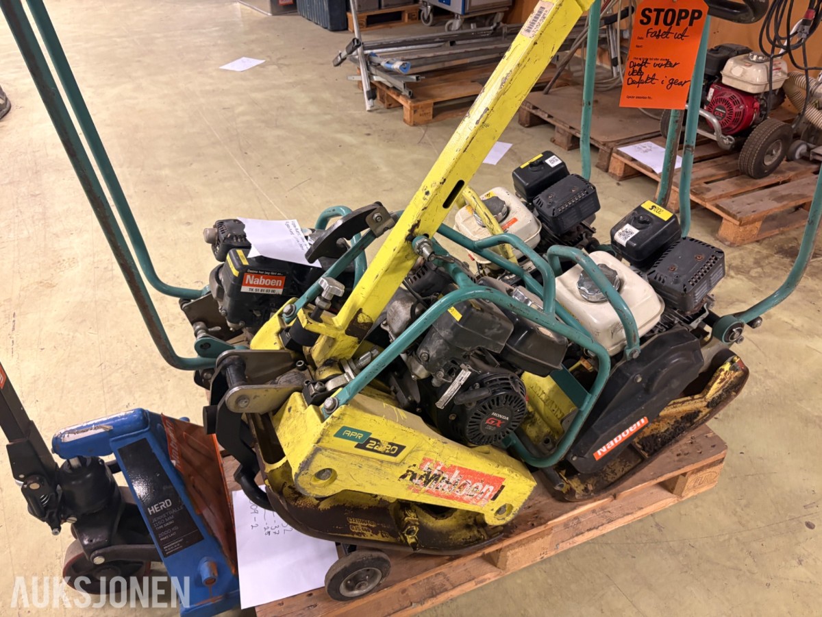 4 stk. platevibratorer, Ammann APF/APR, reparasjonsobjekter