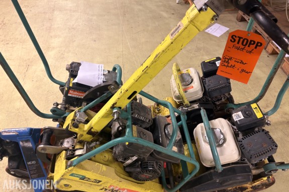 4 stk. platevibratorer, Ammann APF/APR, reparasjonsobjekter