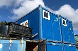 Skiftebrakke - dusj, toalett - vask