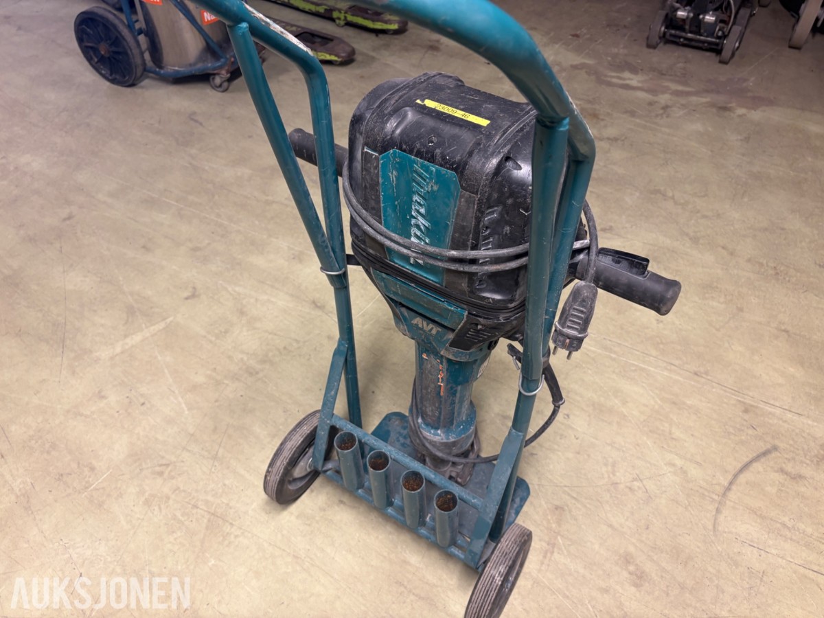 Makita pigghammer/meisel med transportvogn