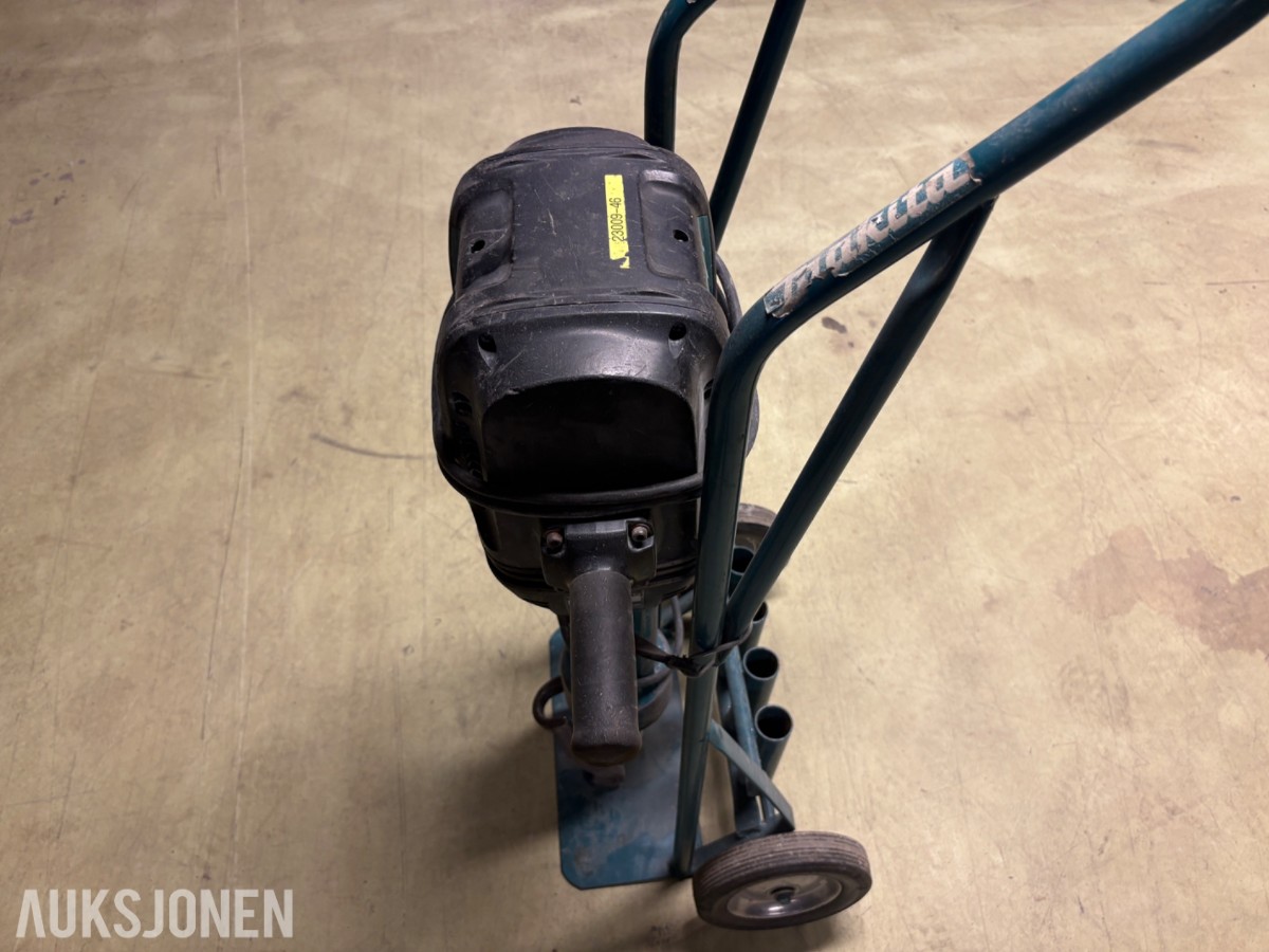 Makita pigghammer/meisel med transportvogn