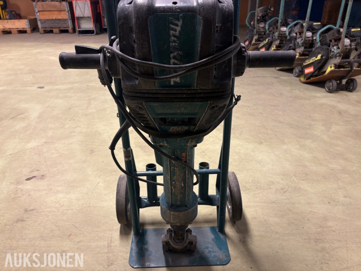 Makita pigghammer/meisel med transportvogn