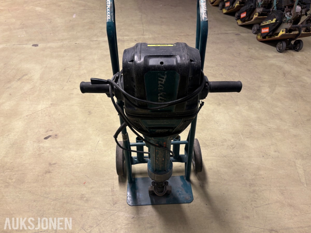 Makita pigghammer/meisel med transportvogn