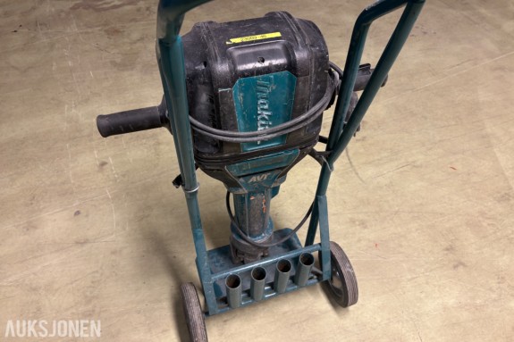 Makita pigghammer/meisel med transportvogn