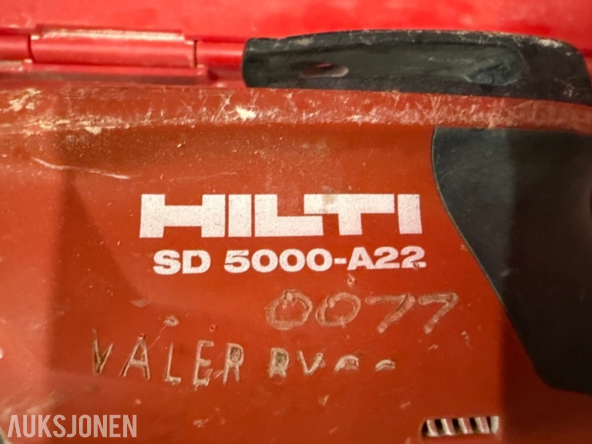 Hilti Batteriverktøy. Skrumaskin, gipsskrutrekker og sirkelsag. 22 volt