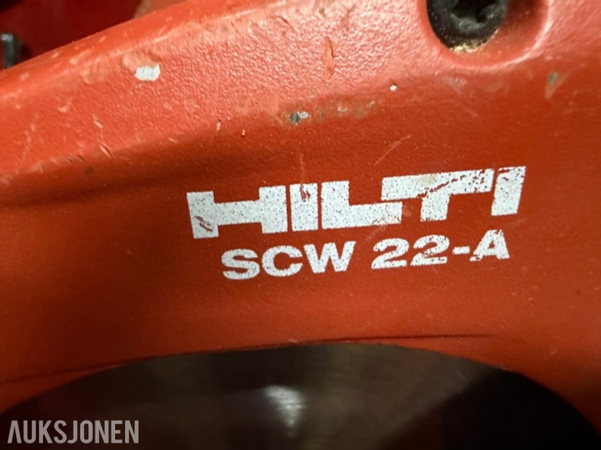 Hilti Batteriverktøy. Skrumaskin, gipsskrutrekker og sirkelsag. 22 volt