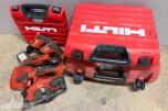Hilti Batteriverktøy. Skrumaskin, gipsskrutrekker og sirkelsag. 22 volt