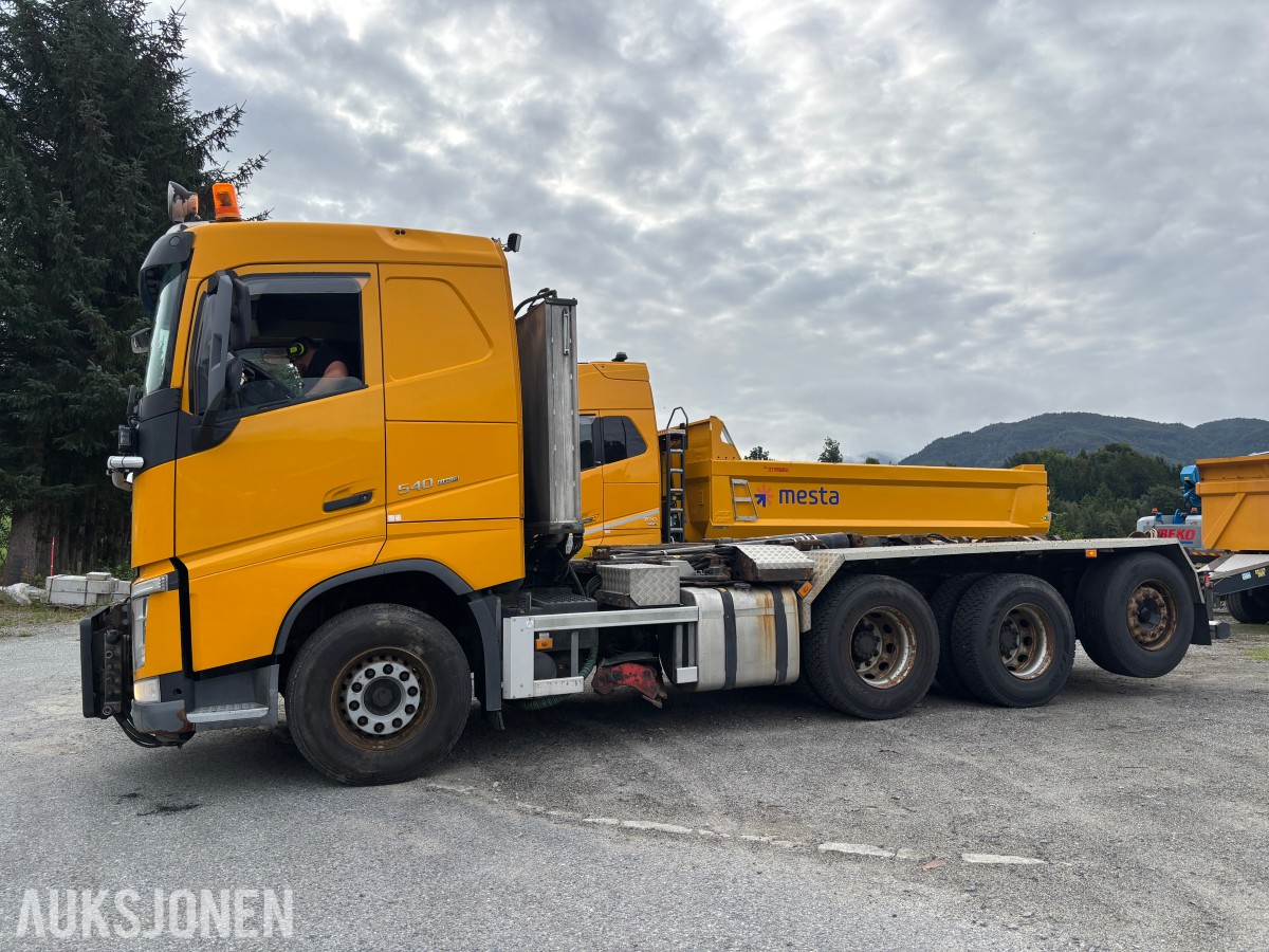 2019 VOLVO FH 540 EURO6 8x4 KROKBIL – ZETTERBERGS PALIFT T22 - MAHLE MIDTSKJÆR OG BRØYTEPLATE