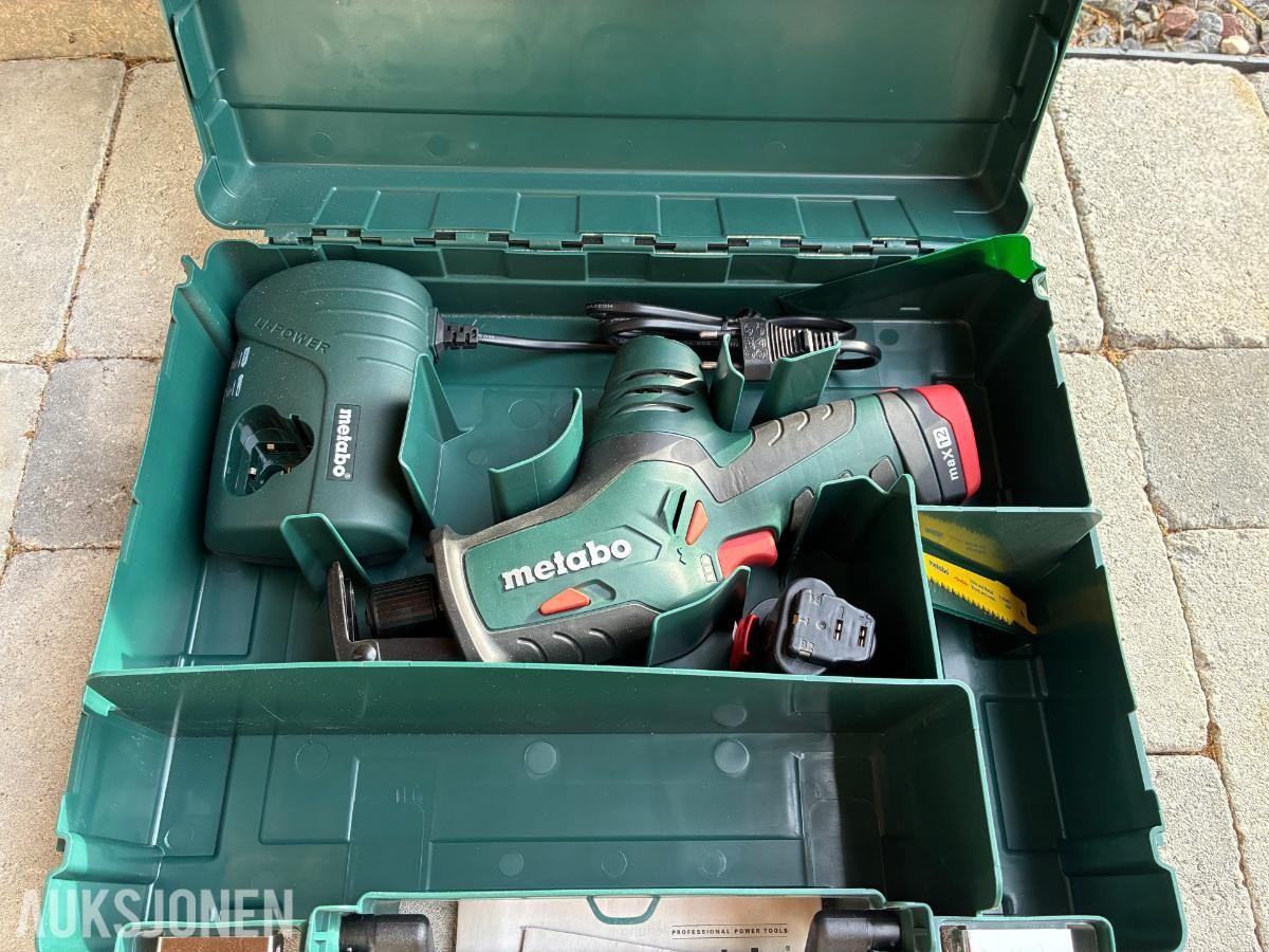 Metabo PowerMaxx 10,8/12V – drill, slagskrutrekker, bajonettsag og vinkelsliper  