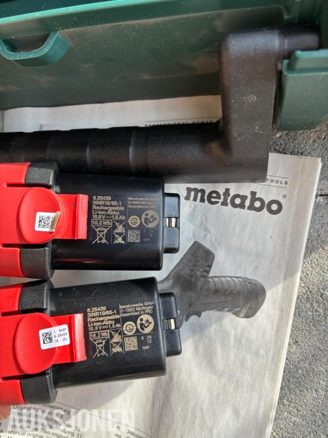 Metabo PowerMaxx 10,8/12V – drill, slagskrutrekker, bajonettsag og vinkelsliper  