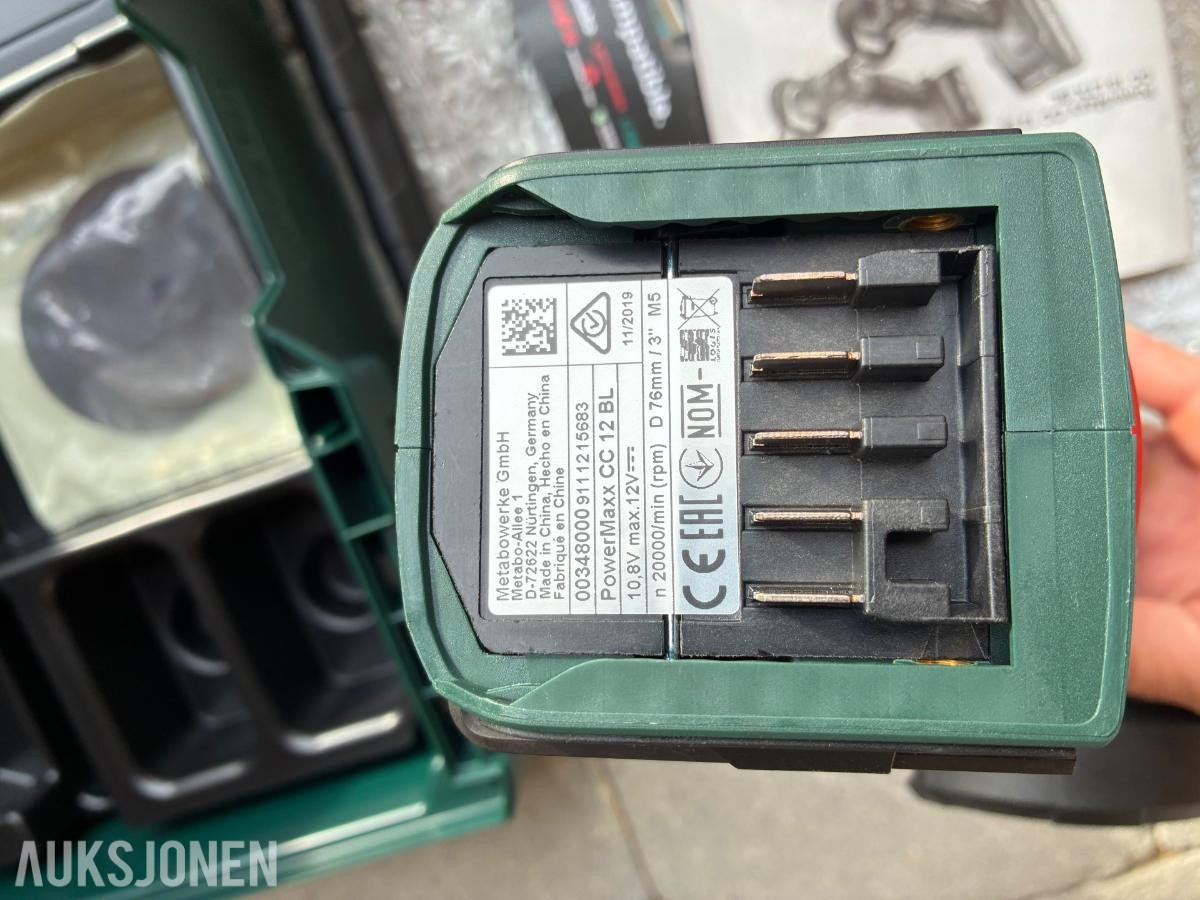 Metabo PowerMaxx 10,8/12V – drill, slagskrutrekker, bajonettsag og vinkelsliper  
