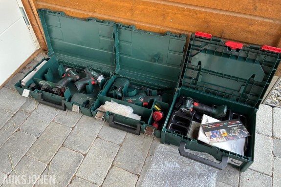 Metabo PowerMaxx 10,8/12V – drill, slagskrutrekker, bajonettsag og vinkelsliper