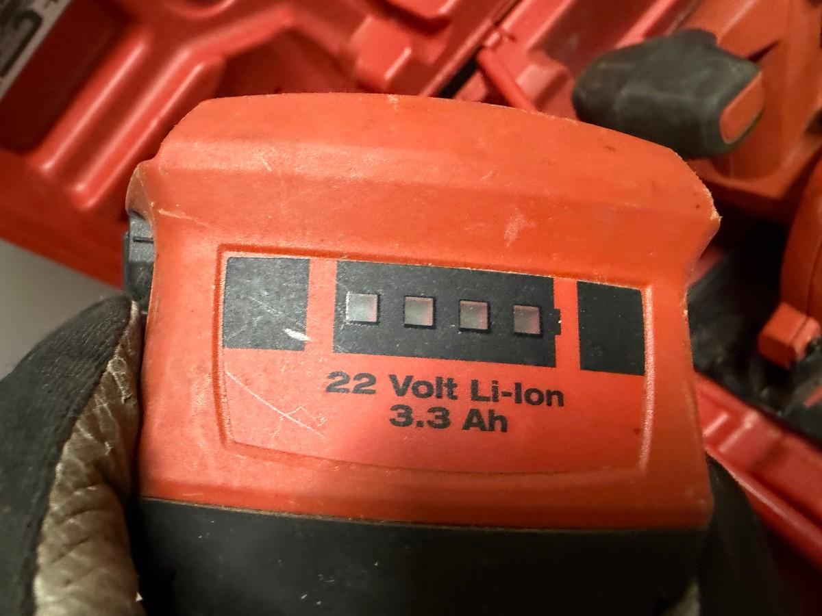Hilti SCM 22-A m/ekstra skive, lader, batteri og koffert