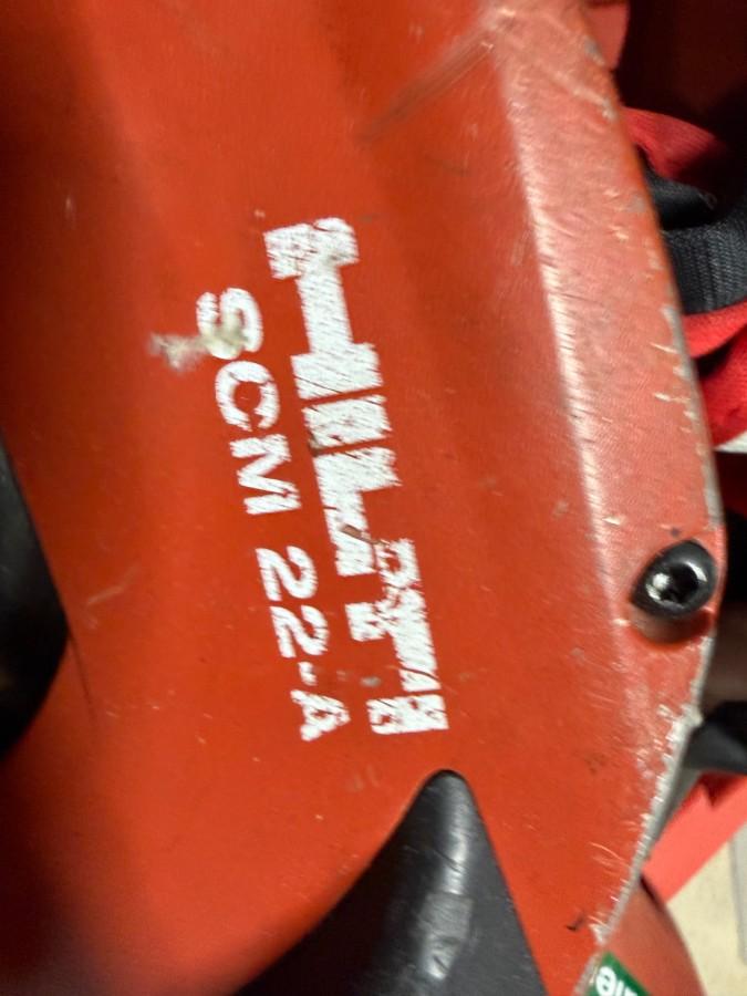Hilti SCM 22-A m/ekstra skive, lader, batteri og koffert