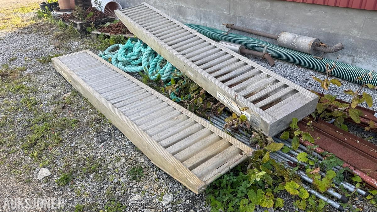 2002 2 stk. Alunor lasteramper/kjøreramper - kapasitet 2850 kg