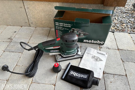 Plansliper - Metabo SRE 4350 TurboTec 350 W - Ubrukt / komplett