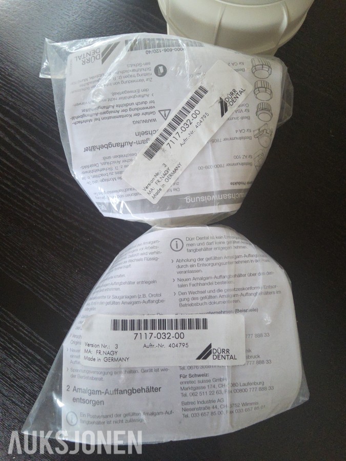 Dürr Dental amalgam-oppsamlingsbeholdere CAS 1 / CA 1 – 4 stk